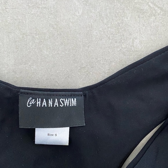 Lahana Swim Black Thong Bathing Suit Bottom - Picture 3 of 5